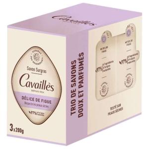ROGÉ CAVAILLÈS TRIO DE SAVONS DOUX ET PARFUMÉS DÉLICE DE FIGUE 3 X 200G